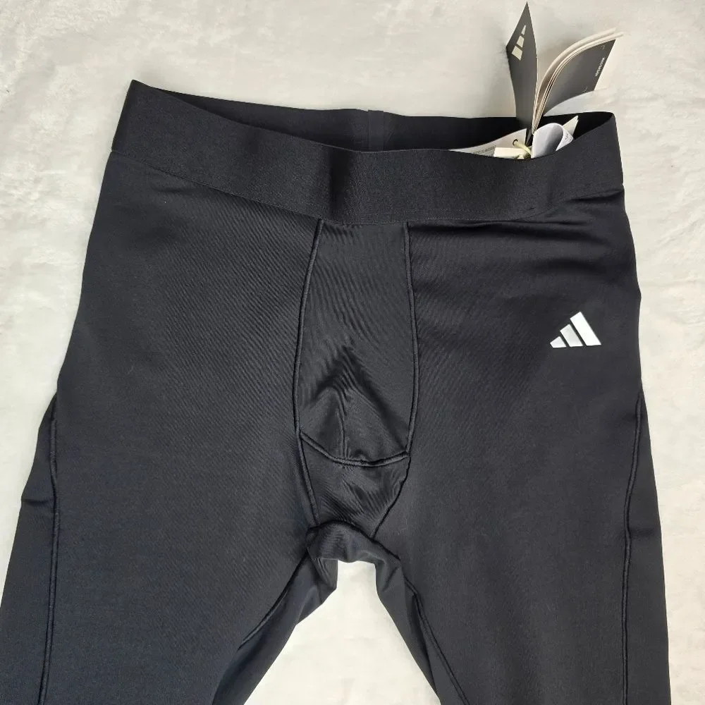 NWT Adidas Techfit Long Black Soccer Tights Sz Medium